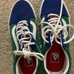 Stylish Sneakers - Blue, Green, and  Red
